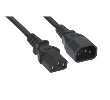 Cabeus PC-189-VDE-1.0-3M Кабель питания монитор-компьютер IEC 320 C13 - IEC 320 C14 (3x1.0), 3 м