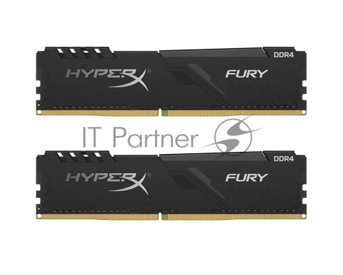 Оперативная память Kingston DRAM 16GB 3733MHz DDR4 CL19 DIMM (Kit of 2) 1Rx8 HyperX FURY Black EAN: 740617302486