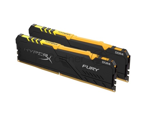 Оперативная память Kingston 16GB 3733MHz DDR4 CL19 DIMM (Kit of 2) 1Rx8 HyperX FURY RGB