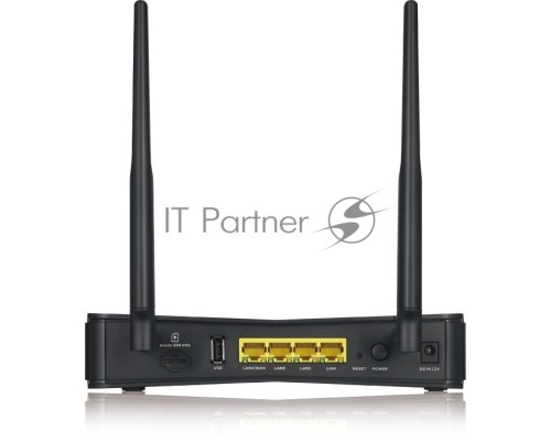 Маршрутизатор ZYXEL LTE3301 Indoor LTE Router, 802.11ac (2,4 и 5 GHz) up to 300+867 Mb/s, LTE/3G/2G, 2 SMA-F for external LTE antennas, 4xLAN GE (1xWAN GE), 1xUSB2.0