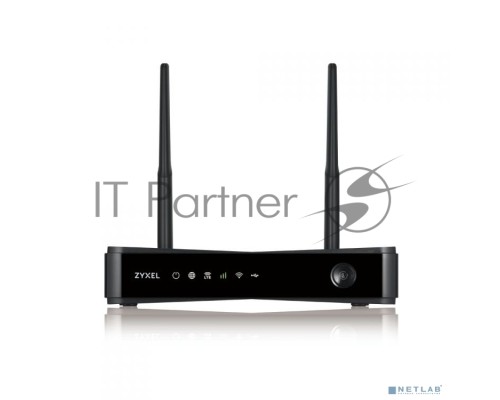 Маршрутизатор ZYXEL LTE3301 Indoor LTE Router, 802.11ac (2,4 и 5 GHz) up to 300+867 Mb/s, LTE/3G/2G, 2 SMA-F for external LTE antennas, 4xLAN GE (1xWAN GE), 1xUSB2.0
