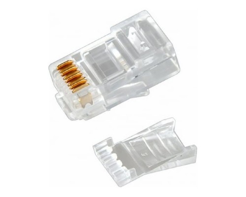 [Разъемы, Проходные адаптеры, Вставки] Rexant (05-1031) Разъем RJ-45(8P8C) под витую пару, UTP, CAT 6, с вставкой (50шт)