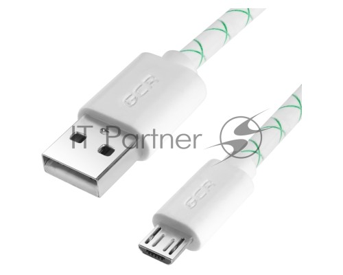 Кабель Greenconnect 2A 1.0m USB 2.0, AM/microB 5pin, бело-зеленый, белые коннекторы, 28/24 AWG, поддержка функции быстрой зарядки, GCR-UA9MCB3-BD-1.0m, морозостойкий. Кабель Greenconnect 2A 1.0m USB 2.0, AM/microB 5pin, бело-зеленый, белые коннекторы, 28/24 AWG, поддержка функции быстрой зарядки, GCR-UA9MCB3-BD-1.0m, морозостойкий.