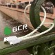 Кабель Greenconnect 2A 1.0m USB 2.0, AM/microB 5pin, бело-зеленый, белые коннекторы, 28/24 AWG, поддержка функции быстрой зарядки, GCR-UA9MCB3-BD-1.0m, морозостойкий.