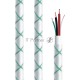 Кабель Greenconnect 2A 1.0m USB 2.0, AM/microB 5pin, бело-зеленый, белые коннекторы, 28/24 AWG, поддержка функции быстрой зарядки, GCR-UA9MCB3-BD-1.0m, морозостойкий.