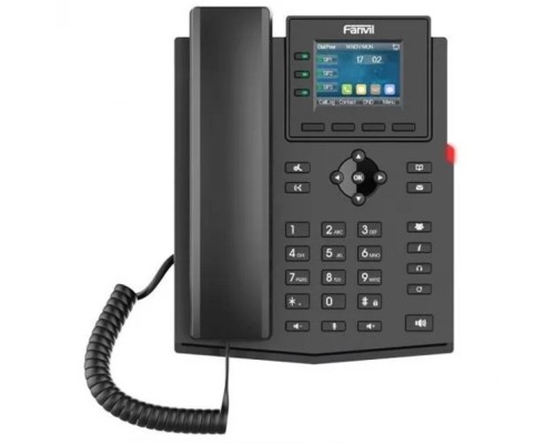 [VoIP-телефон] Fanvil X303P  c б/п черный SIP телефон