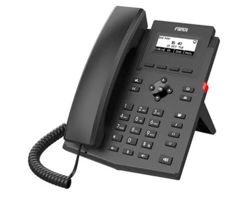 [VoIP-телефон] Fanvil X301W  c б/п черный SIP телефон