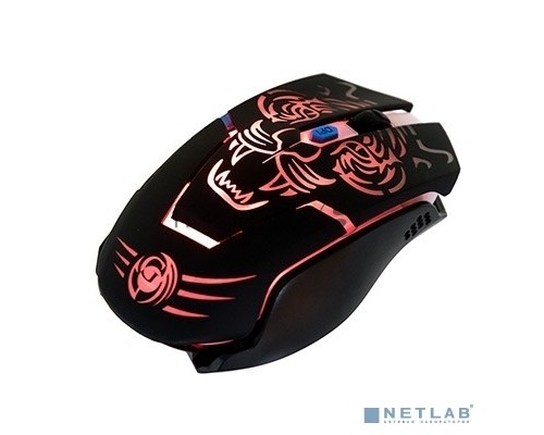 Мышь беспроводная Dialog Gan-Kata MRGK-12UR черный, 1600 dpi, радиоканал, USB, кнопки - 6
