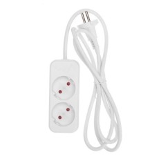 Rexant 13-4000 Удлинитель STANDARD 2 гнезда, 1,5м, 2х1,0мм?, б/з, белый