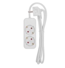 Rexant 13-4003 Удлинитель STANDARD 2 гнезда, 1,5м, 2х1,0мм?, б/з, белый