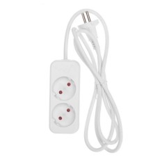 Rexant (13-4002) Удлинитель STANDARD 2 гнезда, 5м, 2х1,0мм?, б/з, белый 