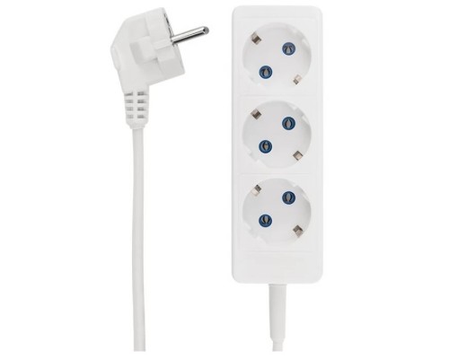 [удлинители] Rexant (13-4007) Удлинитель STANDARD 3 гнезда, 3м, 2х1,0мм?, б/з, белый