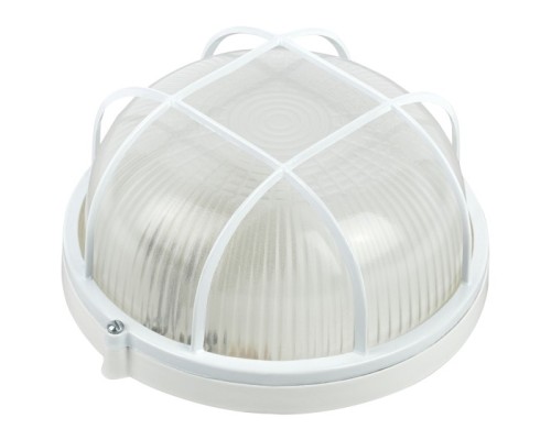 [ЭРА Светильники ЖКХ] ЭРА Б0048422 Светильник НБП 03-100-002 Акватермо алюминий/стекло решетка IP54 E27 max 100Вт D240 круг белый