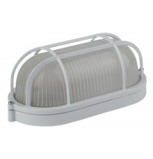 ЭРА Б0048425 Светильник НБП 04-60-002 Акватермо алюминий/стекло решетка IP54 E27 max 60Вт 212х105 овал белый 