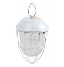 ЭРА Б0052019 Светильник НСП 02-100-003 с решеткой Желудь сталь стекло IP54 E27 max 100Вт 300х170 белый