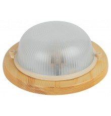 ЭРА Б0048413 Светильник НБО 03-60-011 Кантри дерево/стекло IP54 E27 max 60Вт D220 круг клен