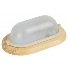 ЭРА Б0048031 Светильник НБО 04-60-011 Кантри дерево/стекло IP54 E27 max 60Вт 232х140 овал клен