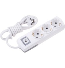 Rexant 13-4105 Удлинитель PREMIUM 3 гнезда, 5м, 3х1,5мм?, с/з, с выключателем, белый