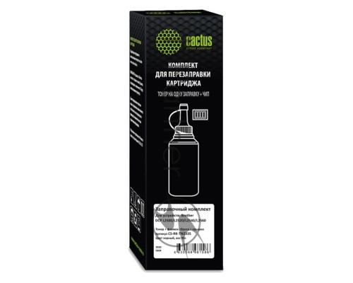 Тонер Cactus CS-RK-TN2335 черный туба 95гр. (в компл.:флажок) для принтера Brother DCP L2500/L2520/L2540/L2560