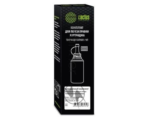 Тонер Cactus CS-RK-TK1200 черный туба 125гр. (в компл.:чип) для принтера Kyocera Ecosys P2335d/P2335dn/P2335dw