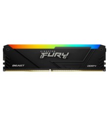 KingstonDDR4 16Gb 2x8Gb DDR4 PC25600 3200MHz Kingston Fury Beast RGB Black (KF432C16BB2AK2/16)