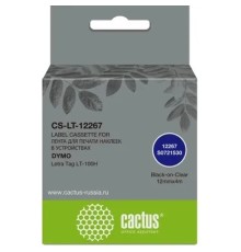 Картридж ленточный Cactus CS-LT-12267 12267 для Dymo Letra Tag LT-100H