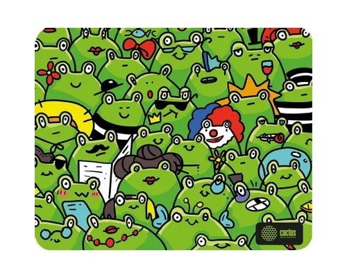 [Кактус коврики] Коврик для мыши Cactus Frogs 300x250x3мм (CS-MP-D09M)