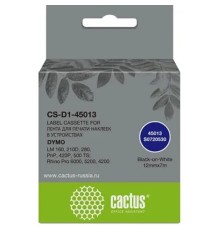 Картридж ленточный Cactus CS-D1-45013 45013 для Dymo LM 160, 210D, 280, PnP, 420P, 500 TS; Rhino Pro 6000, 5200, 4200