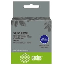 Картридж ленточный Cactus CS-D1-53713 53713 для Dymo Rhino Pro 6000, LM 500TS