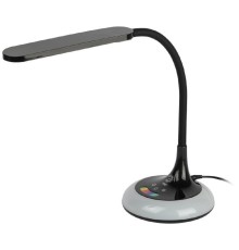 ЭРА Б0048592 Настольный светильник NLED-481-10W-BK светодиодный с основанием черный, выбор цветовой температуры, диммер, RGB ночник в основании