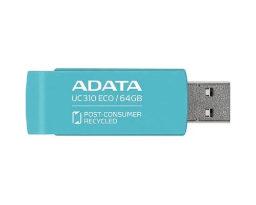 [Носитель информации] A-DATA Flash Drive 64GB USB3 GREEN UC310E-64G-RGN ADATA