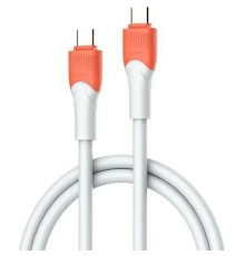 LDNIO LC602C/ USB кабель PD: Type-C--Type-C/ 2m/ 100W/ медь/ Силиконовая оплетка/ Gray&Orange