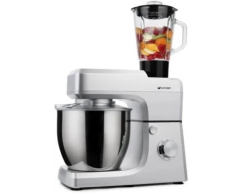 [Пылесос] Планетарный миксер Kitfort КТ-1339-1 серебристый металлик
