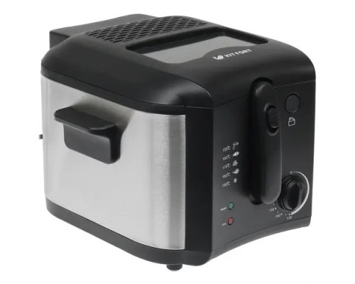 [Пылесос] Фритюрница KITFORT КТ-2024,  черный/серебристый