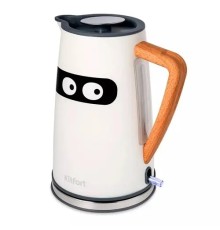 Чайник электрический KitFort КТ-6148, 2200Вт, белый и серый
