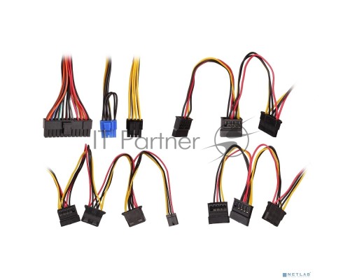 Блок питания Exegate EX282073RUS  550W 550PPX RTL, ATX, black, APFC, 14cm, 24p+(4+4)p PCI-E,4*IDE,5*SATA, FDD