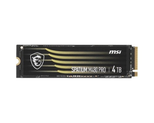 [носитель информации] SSD MSI Spatium M480 Pro 4ТБ, M.2 2280, PCIe 4.0 x4,  NVMe,  M.2 [s78-440r050-p83]