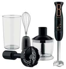 Блендер погружной Scarlett Золотая коллекция SC-HB42M45 800Вт черный/золотистый