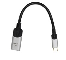 VCOM <CU423MV-4K> Адаптер USB 3.1 Type-Cm --> HDMI A(f) 4K@60Hz, 0.15m ,Alum