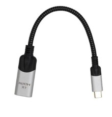 VCOM <CU423MV-4K> Адаптер USB 3.1 Type-Cm --> HDMI A(f) 4K@60Hz, 0.15m ,Alum