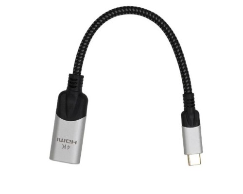 [кабели] VCOM <CU423MV-4K> Адаптер USB 3.1 Type-Cm --> HDMI A(f) 4K@60Hz, 0.15m ,Alum