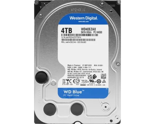 [Жесткий диск] 4TB WD Blue (WD40EZAX) {Serial ATA III, 5400 rpm, 256Mb buffer}