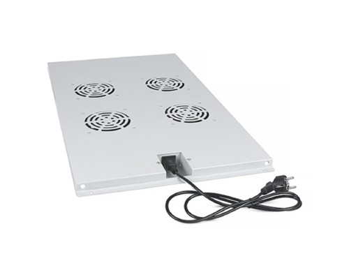 [Cabeus аксессуары к монтажным шкафам] Cabeus TRAY-100 Модуль вентиляторный с 4-я вентиляторами для установки в напольные шкафы серии SH-05C, ND-05C глубиной 1000мм