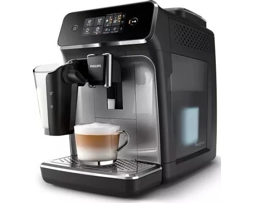 [Кофеварки Philips] PHILIPS EP2236/40 Кофемашина с встроенным капучинатором LatteGo, серебристый/черный