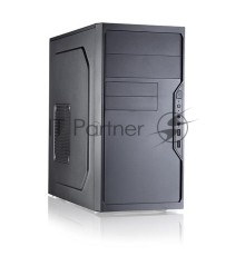 Компьютерный корпус с блоком питания 450Вт. Case Foxline FL-733, mATX, 2x5.25EXT, 2x3.5EXT, 5x3.5INT, 2xUSB2.0, HDA, w/o FAN, w/450W ATX PSU, w/1.2m EU pwr cord