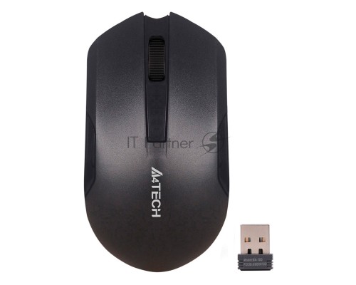 Мышь беспроводная A4Tech G3-200NS черный, 1200 dpi, радиоканал, USB, кнопки - 3