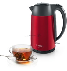 Чайник электрический Bosch TWK3P424 1.7л. 2400Вт красный (корпус: нержавеющая сталь)