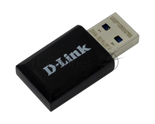 Сетевой адаптер WiFi D-Link DWA-182/RU/E1A USB 3.0 (ант.внутр.) 1ант.
