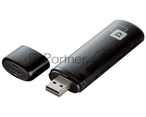 Сетевой адаптер WiFi D-Link DWA-182/RU/E1A USB 3.0 (ант.внутр.) 1ант.