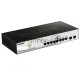 Коммутатор D-Link DGS-1210-10/FL1A, L2 Managed Switch with  8 10/100/1000Base-T ports and 2 1000Base-X SFP ports.8K Mac address, 802.3x Flow Control, 256 of 802.1Q VLAN, VID range 1-4094, 802.1p Priority Queues